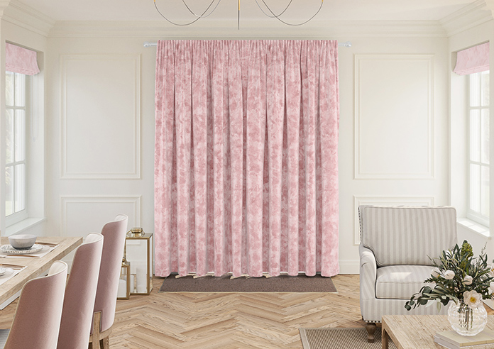 Cyrus Crushed Velvet, Rose - Made to Measure Curtains - Image 7